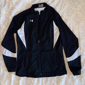 Zip up athletic jacket with pockets